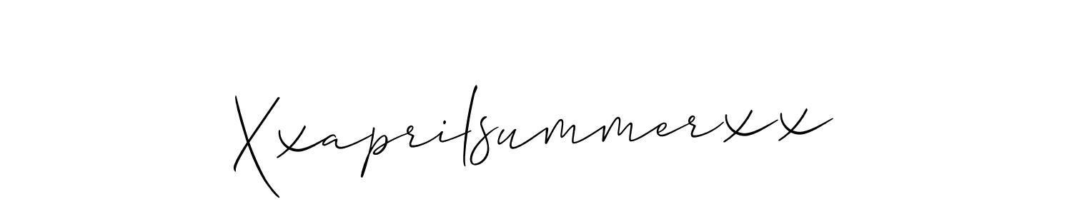 Xxaprilsummerxx stylish signature style. Best Handwritten Sign (Allison_Script) for my name. Handwritten Signature Collection Ideas for my name Xxaprilsummerxx. Xxaprilsummerxx signature style 2 images and pictures png