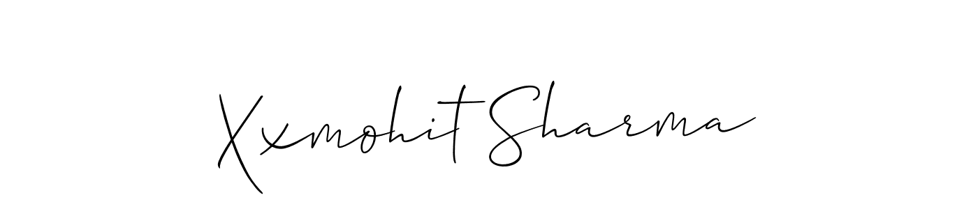 Also we have Xxmohit Sharma name is the best signature style. Create professional handwritten signature collection using Allison_Script autograph style. Xxmohit Sharma signature style 2 images and pictures png