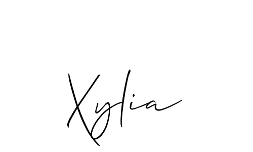 Design your own signature with our free online signature maker. With this signature software, you can create a handwritten (Allison_Script) signature for name Xylia. Xylia signature style 2 images and pictures png