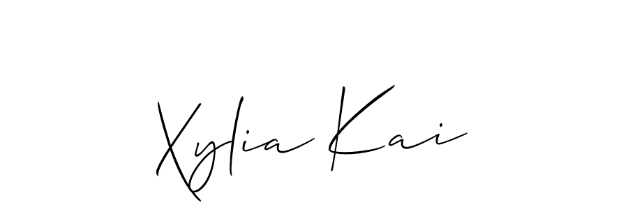 Also You can easily find your signature by using the search form. We will create Xylia Kai name handwritten signature images for you free of cost using Allison_Script sign style. Xylia Kai signature style 2 images and pictures png