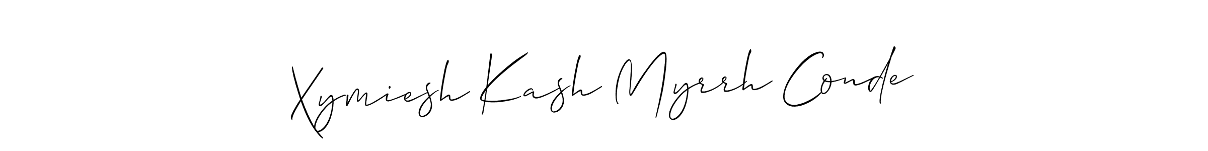 Also You can easily find your signature by using the search form. We will create Xymiesh Kash Myrrh Conde name handwritten signature images for you free of cost using Allison_Script sign style. Xymiesh Kash Myrrh Conde signature style 2 images and pictures png