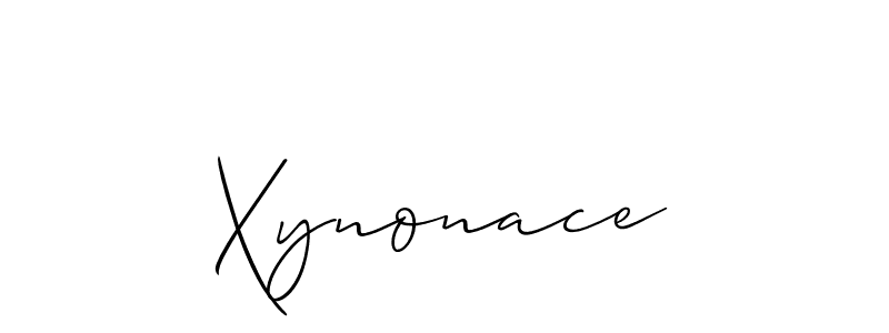 Create a beautiful signature design for name Xynonace. With this signature (Allison_Script) fonts, you can make a handwritten signature for free. Xynonace signature style 2 images and pictures png