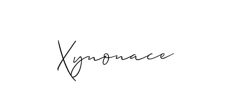 Create a beautiful signature design for name Xynonace. With this signature (Allison_Script) fonts, you can make a handwritten signature for free. Xynonace signature style 2 images and pictures png