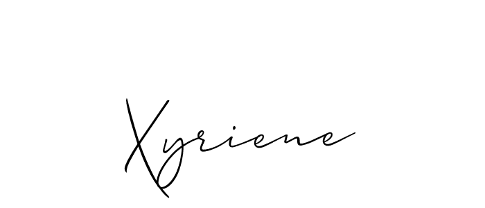 How to make Xyriene name signature. Use Allison_Script style for creating short signs online. This is the latest handwritten sign. Xyriene signature style 2 images and pictures png