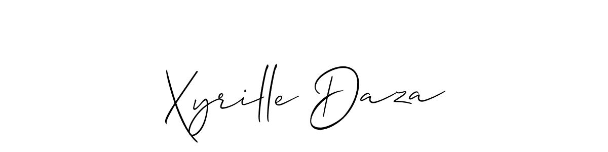 Create a beautiful signature design for name Xyrille Daza. With this signature (Allison_Script) fonts, you can make a handwritten signature for free. Xyrille Daza signature style 2 images and pictures png