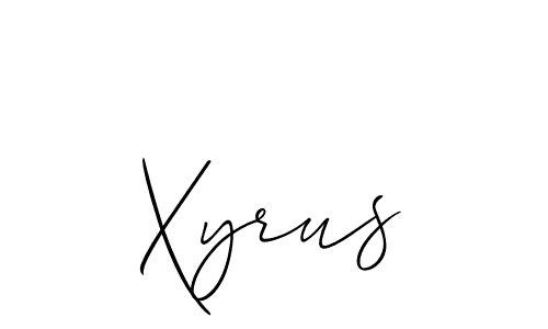 Make a beautiful signature design for name Xyrus. With this signature (Allison_Script) style, you can create a handwritten signature for free. Xyrus signature style 2 images and pictures png