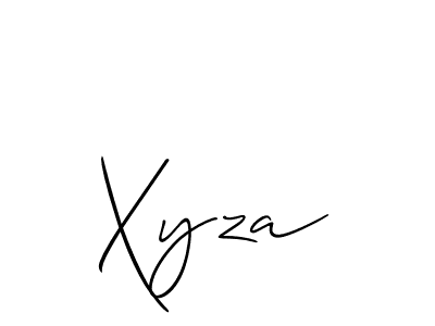 Make a beautiful signature design for name Xyza. With this signature (Allison_Script) style, you can create a handwritten signature for free. Xyza signature style 2 images and pictures png