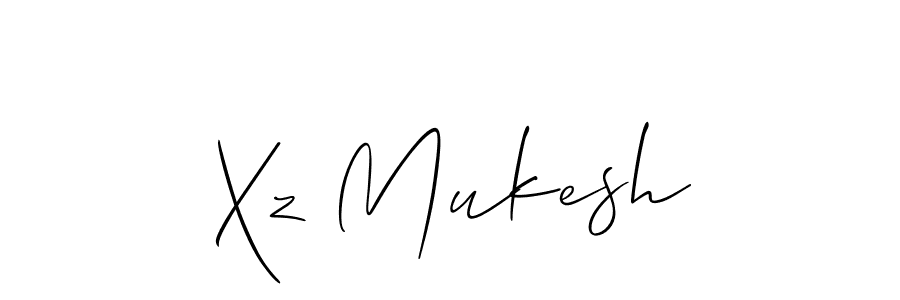 Use a signature maker to create a handwritten signature online. With this signature software, you can design (Allison_Script) your own signature for name Xz Mukesh. Xz Mukesh signature style 2 images and pictures png