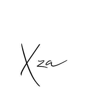 Design your own signature with our free online signature maker. With this signature software, you can create a handwritten (Allison_Script) signature for name Xza. Xza signature style 2 images and pictures png