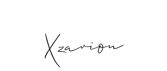 Create a beautiful signature design for name Xzavion. With this signature (Allison_Script) fonts, you can make a handwritten signature for free. Xzavion signature style 2 images and pictures png