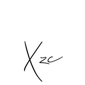 How to make Xzc name signature. Use Allison_Script style for creating short signs online. This is the latest handwritten sign. Xzc signature style 2 images and pictures png