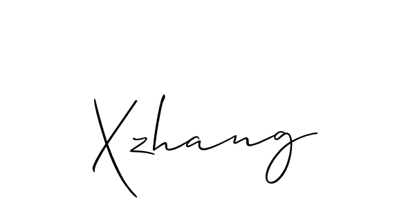 How to make Xzhang name signature. Use Allison_Script style for creating short signs online. This is the latest handwritten sign. Xzhang signature style 2 images and pictures png