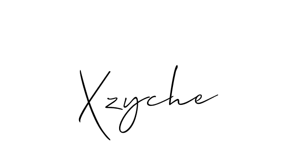 if you are searching for the best signature style for your name Xzyche. so please give up your signature search. here we have designed multiple signature styles  using Allison_Script. Xzyche signature style 2 images and pictures png