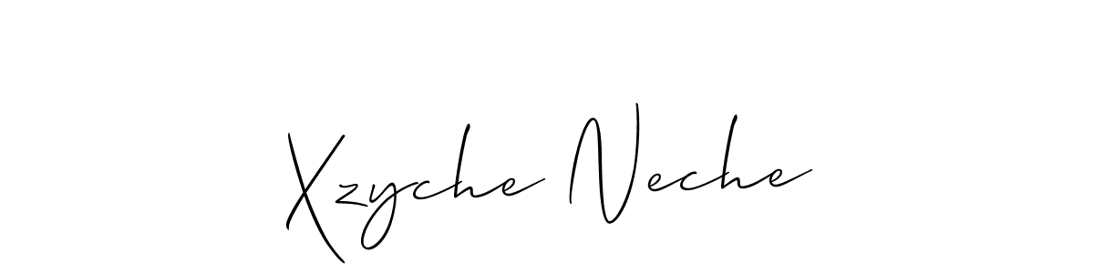 You should practise on your own different ways (Allison_Script) to write your name (Xzyche Neche) in signature. don't let someone else do it for you. Xzyche Neche signature style 2 images and pictures png