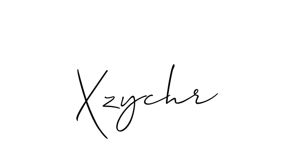 Design your own signature with our free online signature maker. With this signature software, you can create a handwritten (Allison_Script) signature for name Xzychr. Xzychr signature style 2 images and pictures png