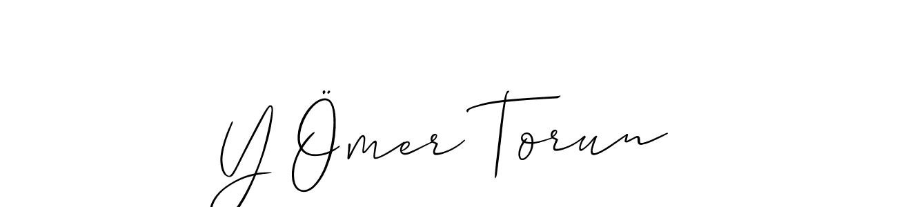 Best and Professional Signature Style for Y Ömer Torun. Allison_Script Best Signature Style Collection. Y Ömer Torun signature style 2 images and pictures png