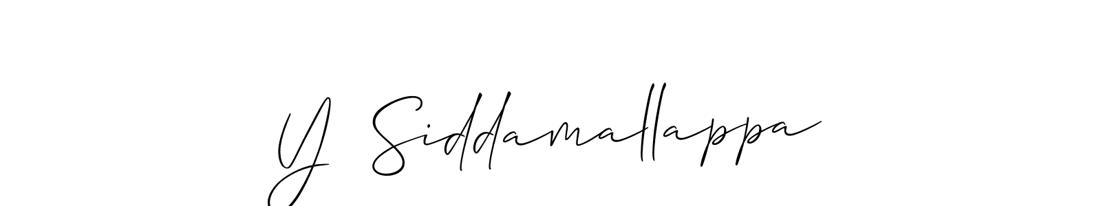 Similarly Allison_Script is the best handwritten signature design. Signature creator online .You can use it as an online autograph creator for name Y  Siddamallappa. Y  Siddamallappa signature style 2 images and pictures png