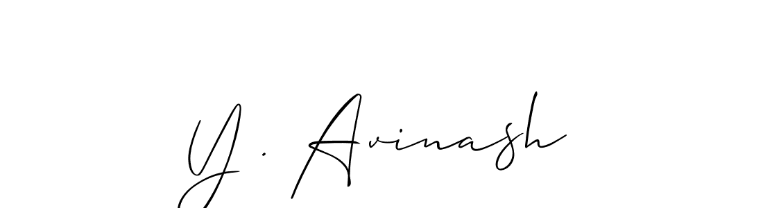 You should practise on your own different ways (Allison_Script) to write your name (Y . Avinash) in signature. don't let someone else do it for you. Y . Avinash signature style 2 images and pictures png
