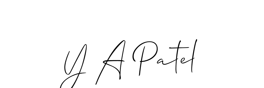 Make a beautiful signature design for name Y A Patel. Use this online signature maker to create a handwritten signature for free. Y A Patel signature style 2 images and pictures png