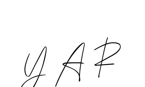 This is the best signature style for the Y A R name. Also you like these signature font (Allison_Script). Mix name signature. Y A R signature style 2 images and pictures png