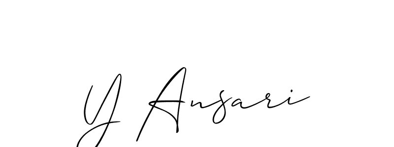 Similarly Allison_Script is the best handwritten signature design. Signature creator online .You can use it as an online autograph creator for name Y Ansari. Y Ansari signature style 2 images and pictures png