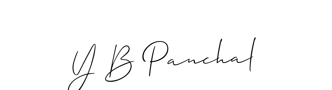 Use a signature maker to create a handwritten signature online. With this signature software, you can design (Allison_Script) your own signature for name Y B Panchal. Y B Panchal signature style 2 images and pictures png