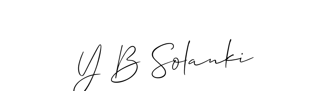 if you are searching for the best signature style for your name Y B Solanki. so please give up your signature search. here we have designed multiple signature styles  using Allison_Script. Y B Solanki signature style 2 images and pictures png