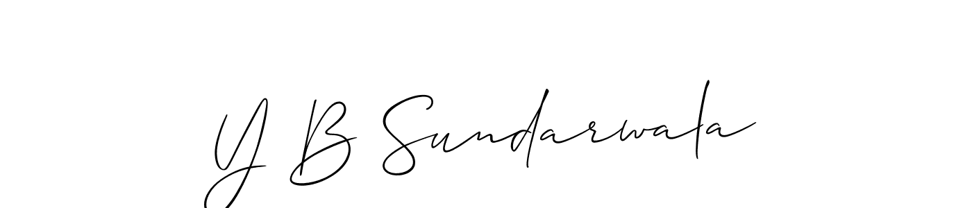if you are searching for the best signature style for your name Y B Sundarwala. so please give up your signature search. here we have designed multiple signature styles  using Allison_Script. Y B Sundarwala signature style 2 images and pictures png