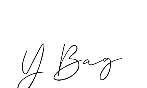 Best and Professional Signature Style for Y Bag. Allison_Script Best Signature Style Collection. Y Bag signature style 2 images and pictures png