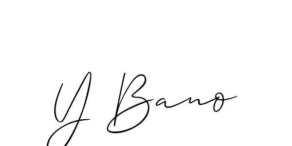 Once you've used our free online signature maker to create your best signature Allison_Script style, it's time to enjoy all of the benefits that Y Bano name signing documents. Y Bano signature style 2 images and pictures png