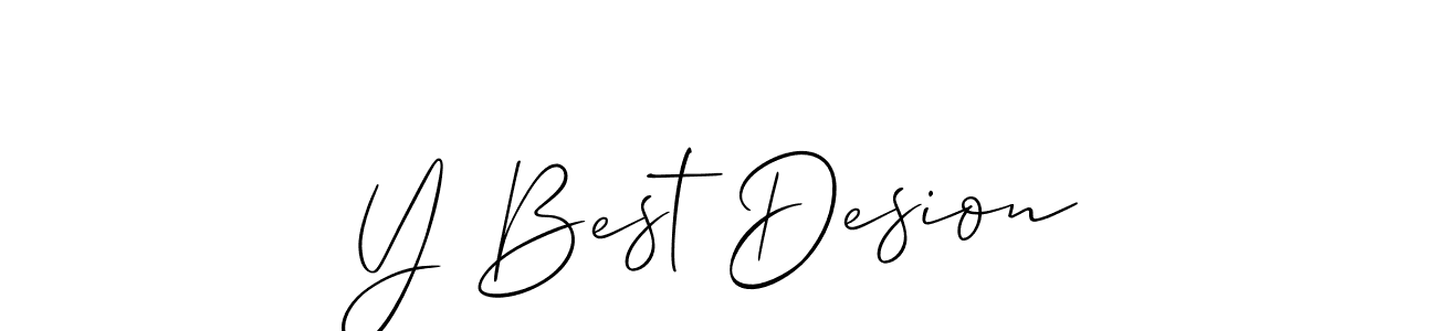 The best way (Allison_Script) to make a short signature is to pick only two or three words in your name. The name Y Best Desion include a total of six letters. For converting this name. Y Best Desion signature style 2 images and pictures png