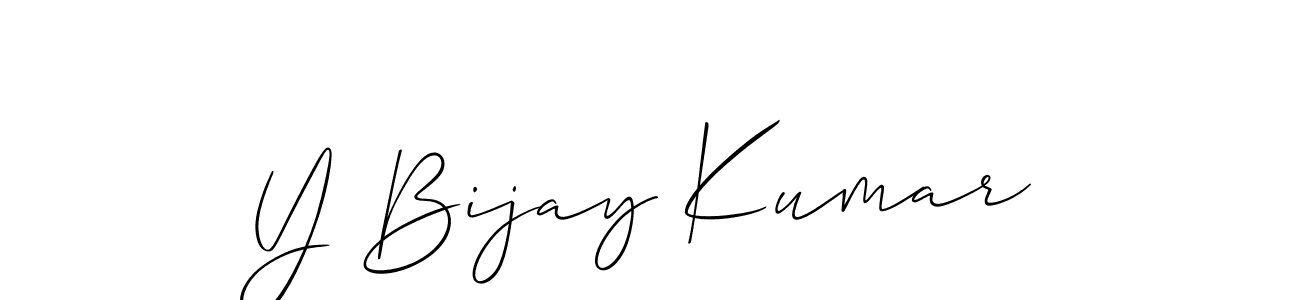 This is the best signature style for the Y Bijay Kumar name. Also you like these signature font (Allison_Script). Mix name signature. Y Bijay Kumar signature style 2 images and pictures png