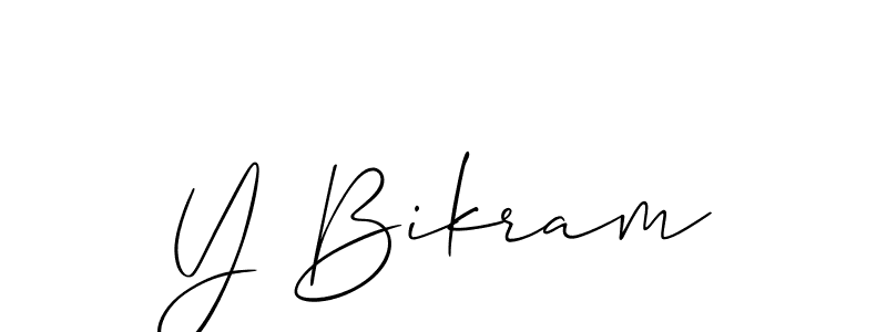 You should practise on your own different ways (Allison_Script) to write your name (Y Bikram) in signature. don't let someone else do it for you. Y Bikram signature style 2 images and pictures png