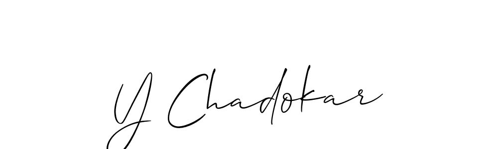 Check out images of Autograph of Y Chadokar name. Actor Y Chadokar Signature Style. Allison_Script is a professional sign style online. Y Chadokar signature style 2 images and pictures png