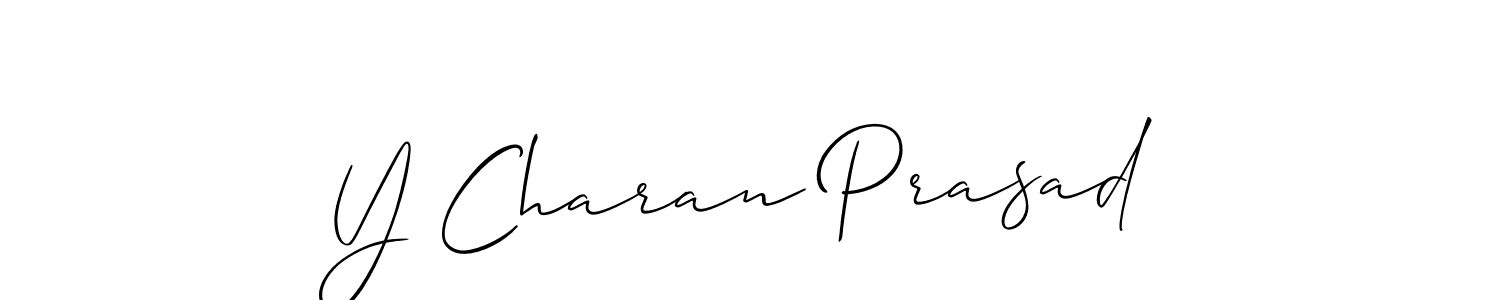 This is the best signature style for the Y Charan Prasad name. Also you like these signature font (Allison_Script). Mix name signature. Y Charan Prasad signature style 2 images and pictures png