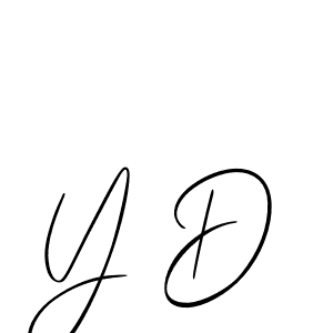 Similarly Allison_Script is the best handwritten signature design. Signature creator online .You can use it as an online autograph creator for name Y D. Y D signature style 2 images and pictures png