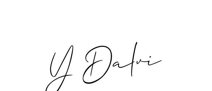 if you are searching for the best signature style for your name Y Dalvi. so please give up your signature search. here we have designed multiple signature styles  using Allison_Script. Y Dalvi signature style 2 images and pictures png