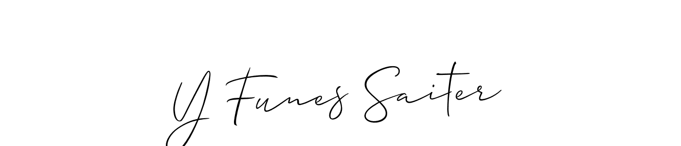 Allison_Script is a professional signature style that is perfect for those who want to add a touch of class to their signature. It is also a great choice for those who want to make their signature more unique. Get Y Funes Saiter name to fancy signature for free. Y Funes Saiter signature style 2 images and pictures png