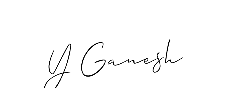 Make a beautiful signature design for name Y Ganesh. Use this online signature maker to create a handwritten signature for free. Y Ganesh signature style 2 images and pictures png