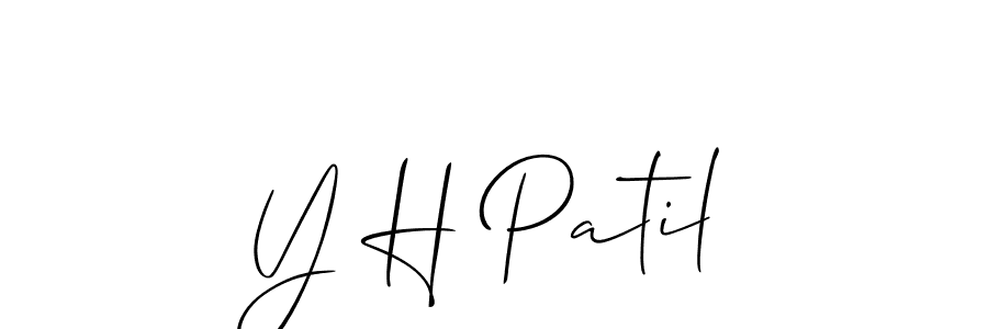 Make a beautiful signature design for name Y H Patil. Use this online signature maker to create a handwritten signature for free. Y H Patil signature style 2 images and pictures png