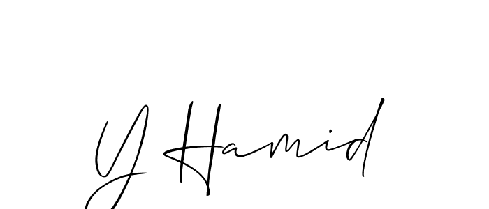 Make a short Y Hamid signature style. Manage your documents anywhere anytime using Allison_Script. Create and add eSignatures, submit forms, share and send files easily. Y Hamid signature style 2 images and pictures png