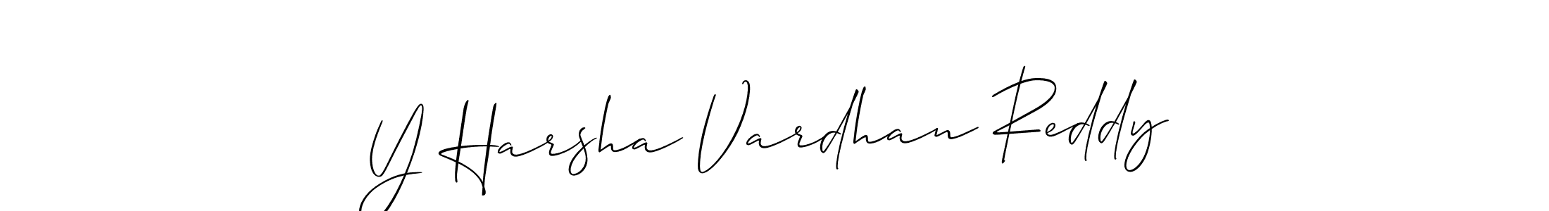 How to make Y Harsha Vardhan Reddy signature? Allison_Script is a professional autograph style. Create handwritten signature for Y Harsha Vardhan Reddy name. Y Harsha Vardhan Reddy signature style 2 images and pictures png