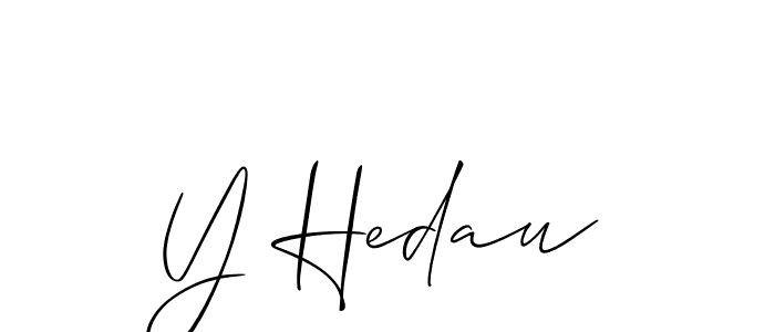 Once you've used our free online signature maker to create your best signature Allison_Script style, it's time to enjoy all of the benefits that Y Hedau name signing documents. Y Hedau signature style 2 images and pictures png