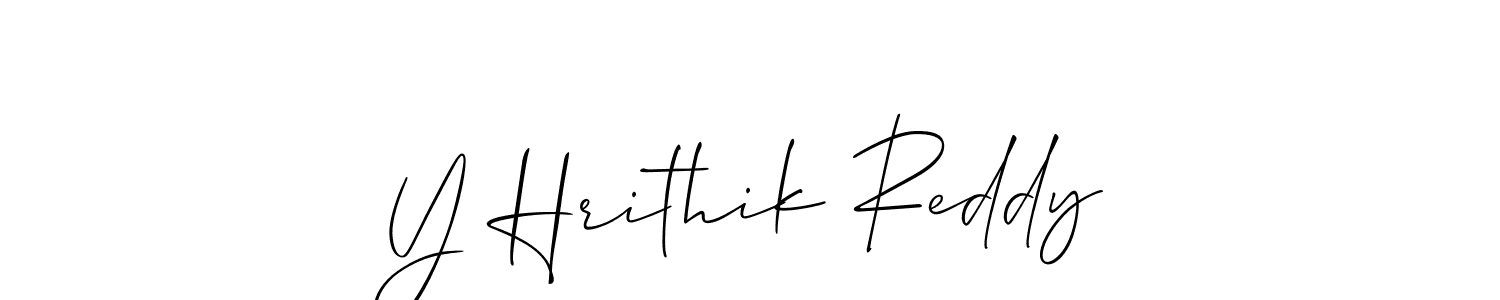 Make a beautiful signature design for name Y Hrithik Reddy. Use this online signature maker to create a handwritten signature for free. Y Hrithik Reddy signature style 2 images and pictures png
