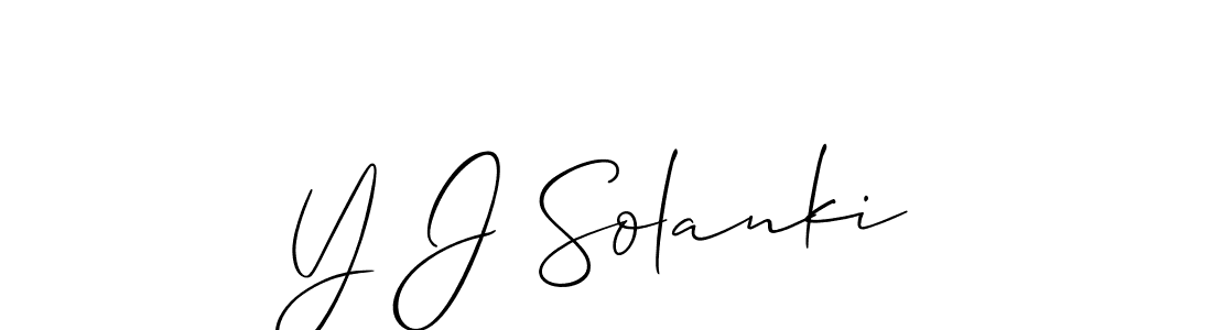 It looks lik you need a new signature style for name Y J Solanki. Design unique handwritten (Allison_Script) signature with our free signature maker in just a few clicks. Y J Solanki signature style 2 images and pictures png