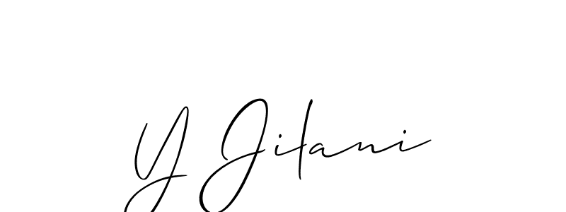 Make a beautiful signature design for name Y Jilani. Use this online signature maker to create a handwritten signature for free. Y Jilani signature style 2 images and pictures png