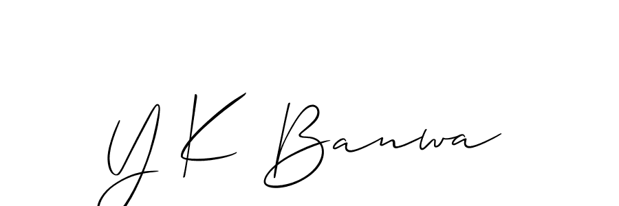 Check out images of Autograph of Y K Banwa name. Actor Y K Banwa Signature Style. Allison_Script is a professional sign style online. Y K Banwa signature style 2 images and pictures png
