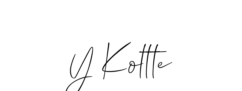 How to Draw Y Koltte signature style? Allison_Script is a latest design signature styles for name Y Koltte. Y Koltte signature style 2 images and pictures png