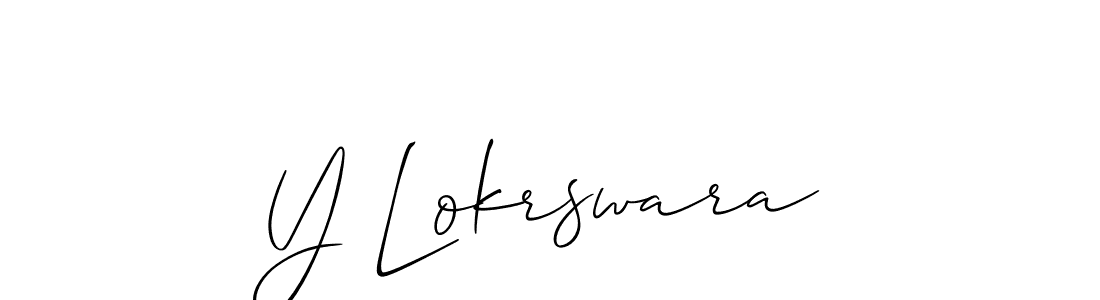 Make a beautiful signature design for name Y Lokrswara. Use this online signature maker to create a handwritten signature for free. Y Lokrswara signature style 2 images and pictures png