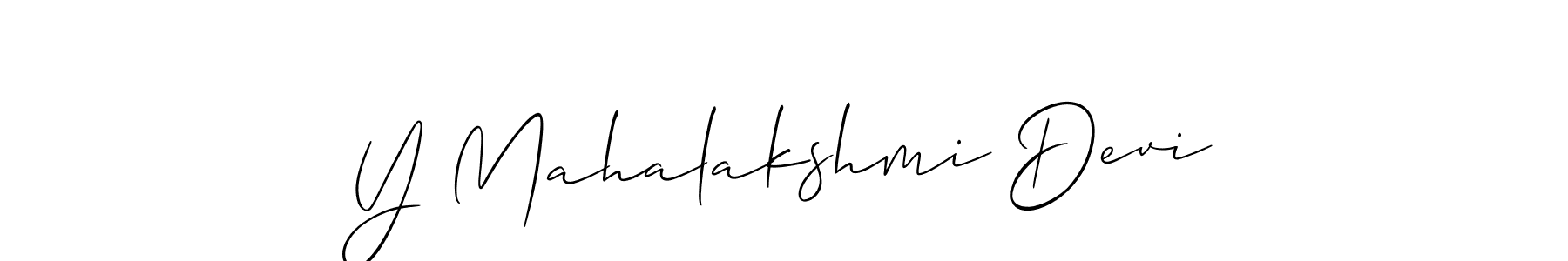 How to Draw Y Mahalakshmi Devi signature style? Allison_Script is a latest design signature styles for name Y Mahalakshmi Devi. Y Mahalakshmi Devi signature style 2 images and pictures png